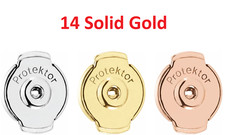 Best 14k Solid Gold Protektor Earring Back Earring Lock Back Extra Large 8.5mm