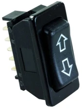 JR Products 13925 Black 12V DC 40A Labled Furniture Slide-Out Switch