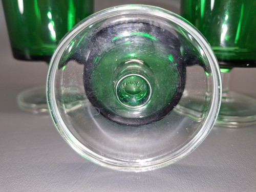 Set of 4 Luminarc Cavalier Verrerie d'arques Arcoroc France Pedestal Glass 5" - Picture 11 of 13
