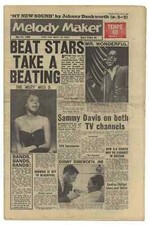 Melody Maker May 21, 1960 Nat King Cole Joe Turner Sammy Davis Johnny Dankworth