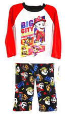 Paw Patrol Pajamas Set Toddler Size 3T Red Black Polyester Nickelodeon