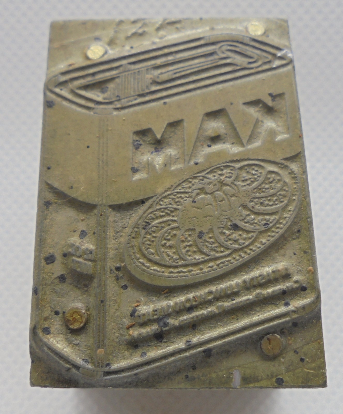 Vintage Printing Letterpress Printers Block Kam Meat Can eBay