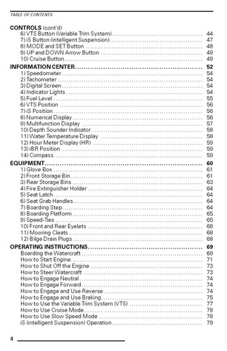 Sea-Doo Owners Manual Book 2009 RXT iS 255 & GTX LIMITED iS 255 - Bild 3 von 12