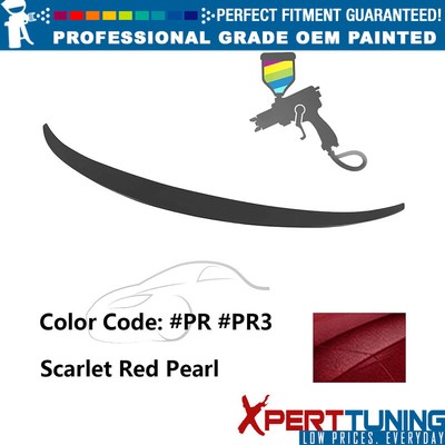 For 11-15 Hyundai Elantra (Avante MD) Euro Style Trunk Spoiler Wing Lip #PR Red