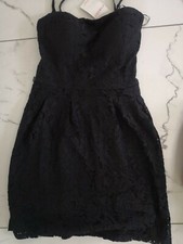 Vestito abito In Pizzo Nero Comaieu Donna IT 38