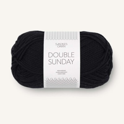 DOUBLE SUNDAY von SANDNES GARN - SVART (1099) - 50 g / ca. 108 m Wolle