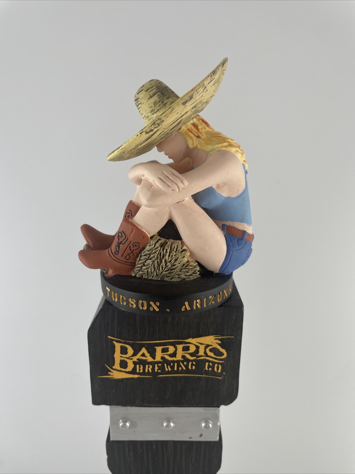 Beer Tap Handle Barrio Blonde Beer Tap Handle Rare Figural Girl Beer
