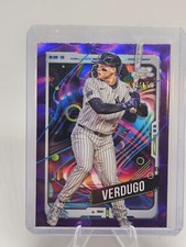 2024 Topps Cosmic Chrome ALEX VERDUGO Base PURPLE NEBULA REF /150 Yankees #87