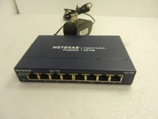 NETGEAR GS108 ProSafe GS108v4 8-Port Gigabit Ethernet Switch w/AC Adapter!