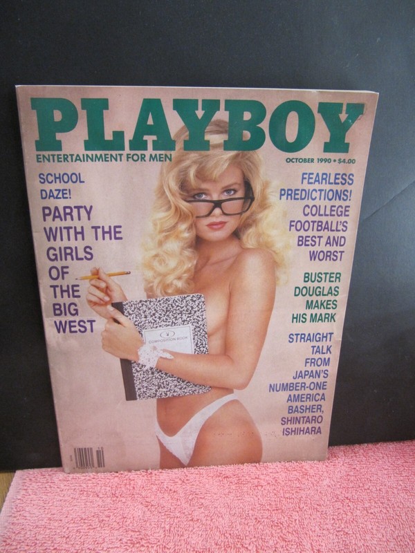 PLAYBOY MAGAZINE OCTOBER 1990 MELISSA EVRIDGE COVER SHINTARO ISHIHARA  INTERVIEW