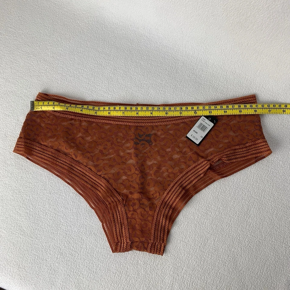 Fredericks of Hollywood Demi Leopardo Malla Panty Lencería Bombay Marrón 1X Foto 2 de 4