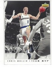 1992-93 UPPER DECK BASKETBALL TEAM MVPS CHRIS MULLIN #TM10 GOLDEN STATE WARRIORS
