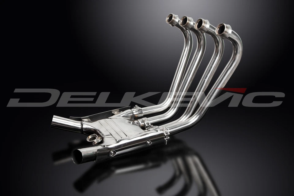 Yamaha FJ1200 1989-1993 Delkevic acero inoxidable 4-2 cabezales de escape tubos descendentes Foto 4 de 4