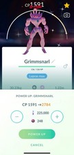 Pokemon  Lv40  Shiny Gigantamax Grimmsnarl  3 movesets  30 days friendship avail  Go  