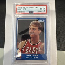 LARRY BIRD 1983 Star All Star Game PSA 6 #2 Boston Celtics STAR 83  