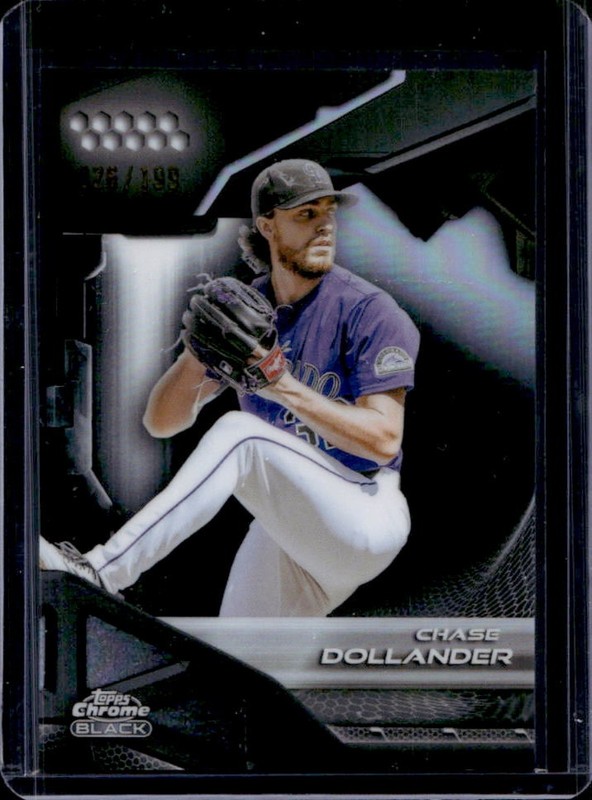 2026 Topps Chrome Black Chase Dollander Refractor #/199 Rockies