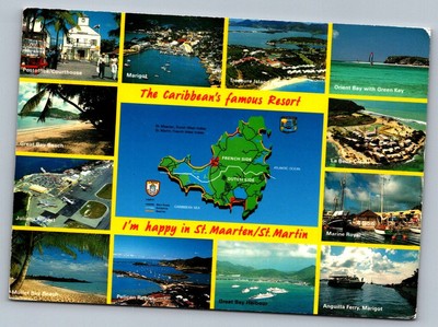 Postcard St. Martin Caribbean 1990s 4x6 V21