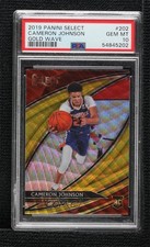 2019-20 Select Courtside Tmall Gold Wave Prizm Cameron Johnson PSA 10 GEM MT dq2