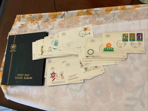 ISRAEL-(-1970-1975-) -FDC Album-lot of 50  Covers of Israel Postal History-# 76
