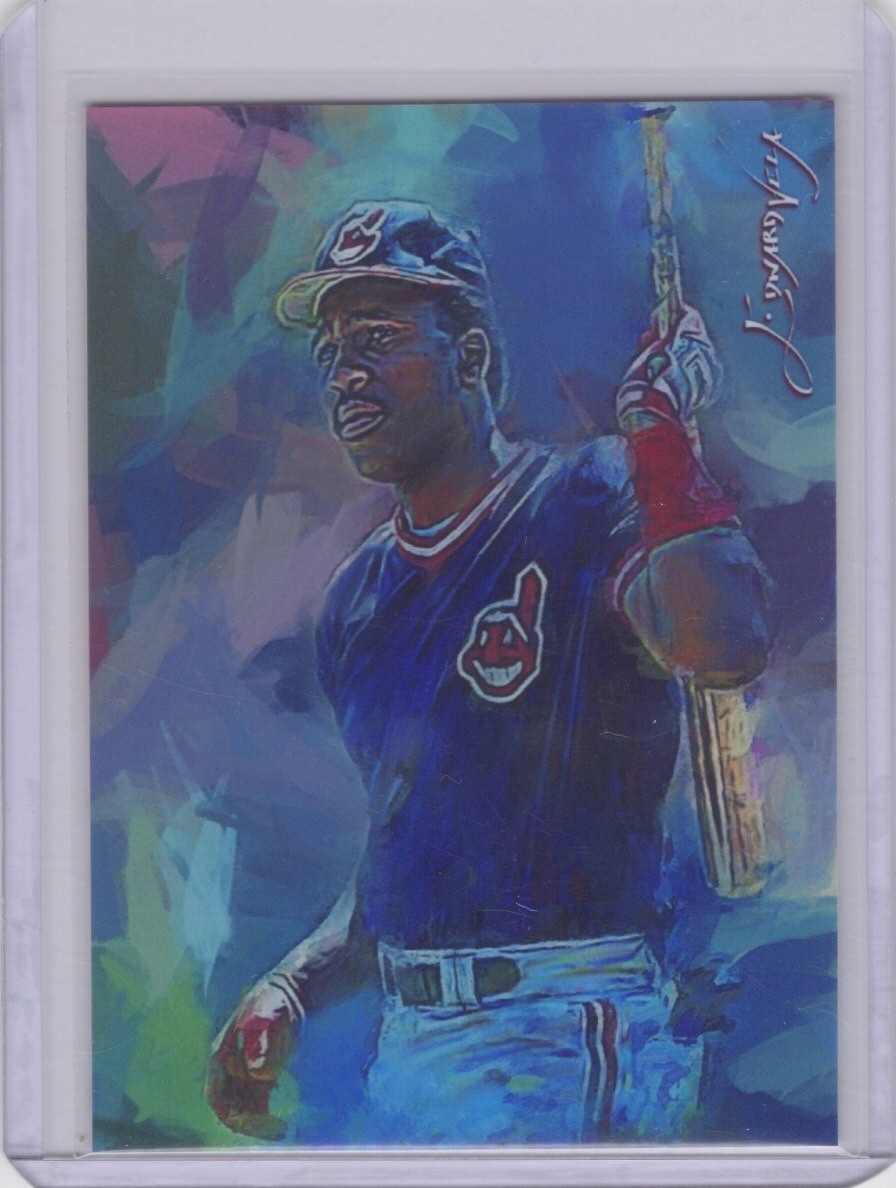 Joe Carter Art Card Limited 39/50 Edward Vela Signed (Cleveland Indians)