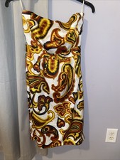 Banana Republic Colorful Paisley Sheath Dress Size 2 Holiday Fall Party Dress