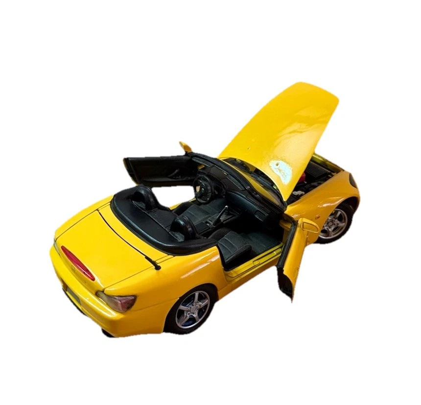 Coche diecast vintage Autoart Honda amarillo S2000 Foto 3 de 4