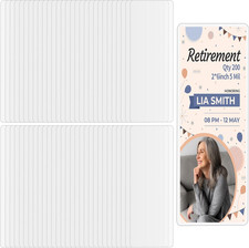 200 Pieces Bookmark Laminating Pouches 2X6 Hot Laminator Sleeves 5 Mil Photo ...