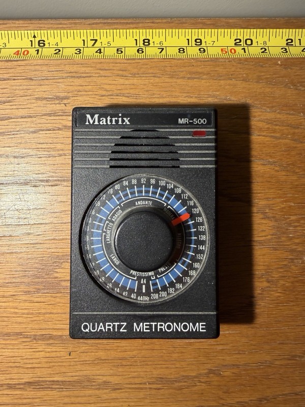 Matrix MR-500 Quartz Metronome with Flashing Light Working Condition Read Desc.