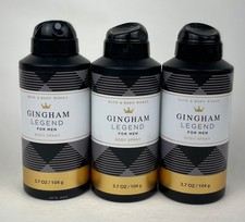 3 Bath  Body Works Gingham Legend Men  s Collection Body Sprays