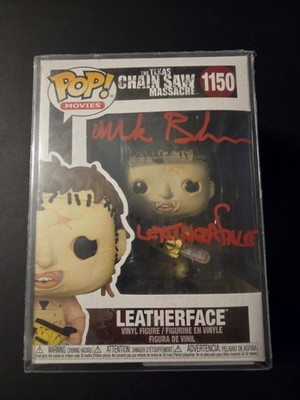 Mark Burnham Signed Texas Chainsaw Massacre Leatherface Funko Pop Figure PA COA