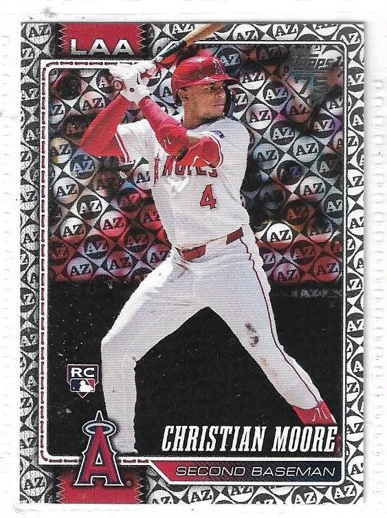 CHRISTIAN MOORE (LOS ANGELES) - 2026 TOPPS "SPRING TRAINING" PARALLEL RC #147