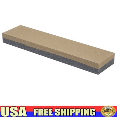 8 Inch Dual Grit Combination Sharpening Stone 100 240 Grit Knives Tools New