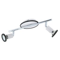 Led Deckenlampe Deckenstrahler Stahl, Kunststoff In Weiss, Chrom GU10 Fassung