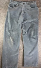 Vintage Arizona Jean Company Corduroy Pants Mens 34x30 Loose Fit Distressed USA