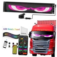 Devil Eyes Light for Cars, Colorful Eye Lamp Soft Screen for Car Color-changing