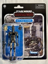 Star Wars  The Mandalorian Vintage Collection IG-12  Grogu & Anzellan  Kenner