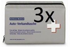Verbandkasten Holthaus 3x KFZ Auto Verbandtasche DIN 13164 mit Maske VD ⌛03-2031
