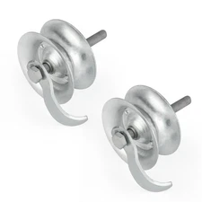 2 Pack Sliding Gate Rollers 5" Steel Pipe Track Roller Galvanized for 1 5/8" ...