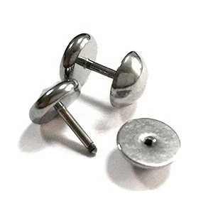 Aretes circulares de acero con circonitas cúbicas de 10 mm 2 piezas para hombres y mujeres, tramposo F... Foto 4 de 4