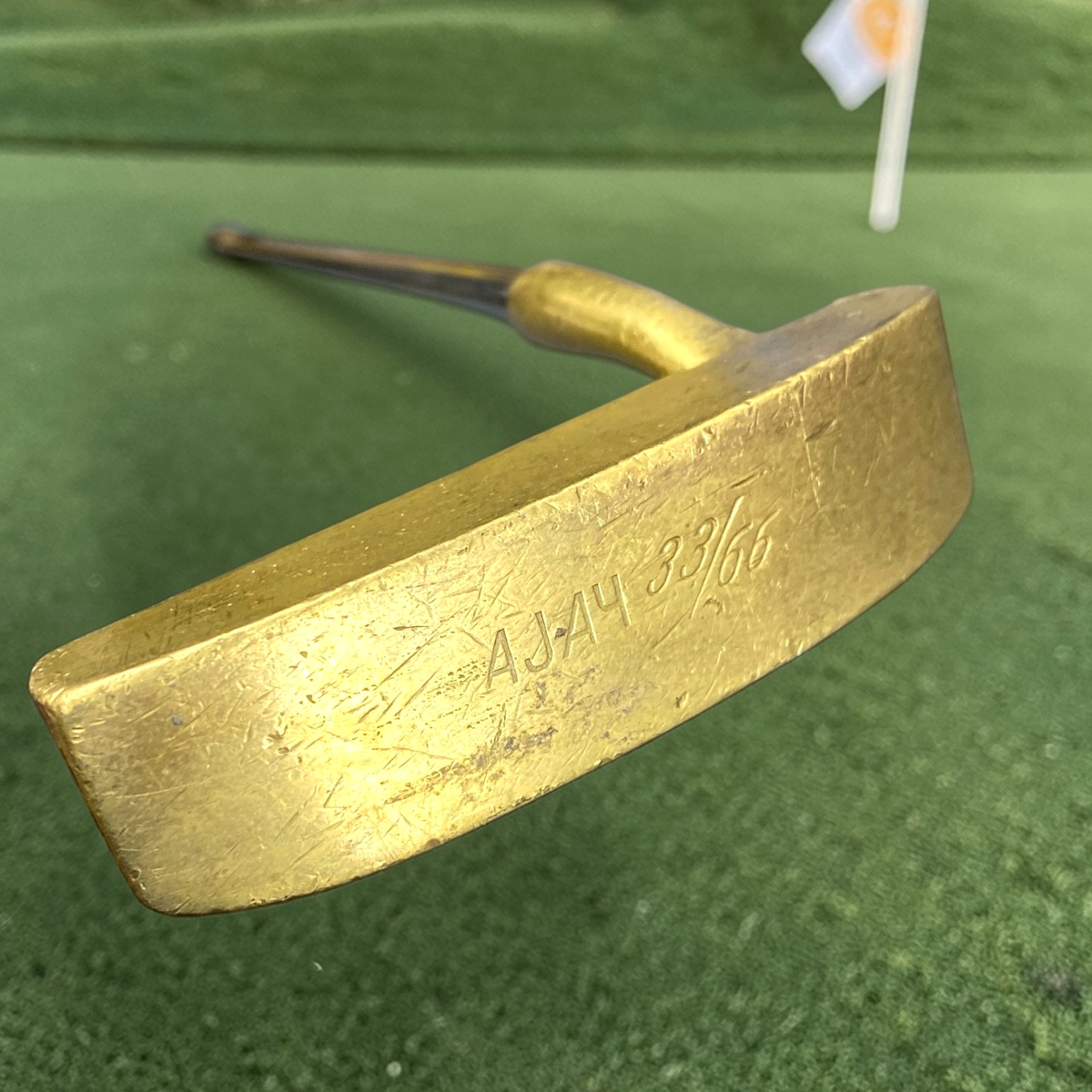 Vintage AJA4 33/66 Brass Blade Putter 34