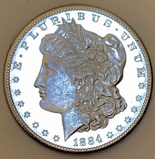 1884 S MORGAN DOLLAR IMPOSSIBLE FIND PL! ULTRA PROOF LIKE! WOW STUNNER NR #63284