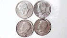 1964 Kennedy Half Dollar Lot of 4 90% silver content
