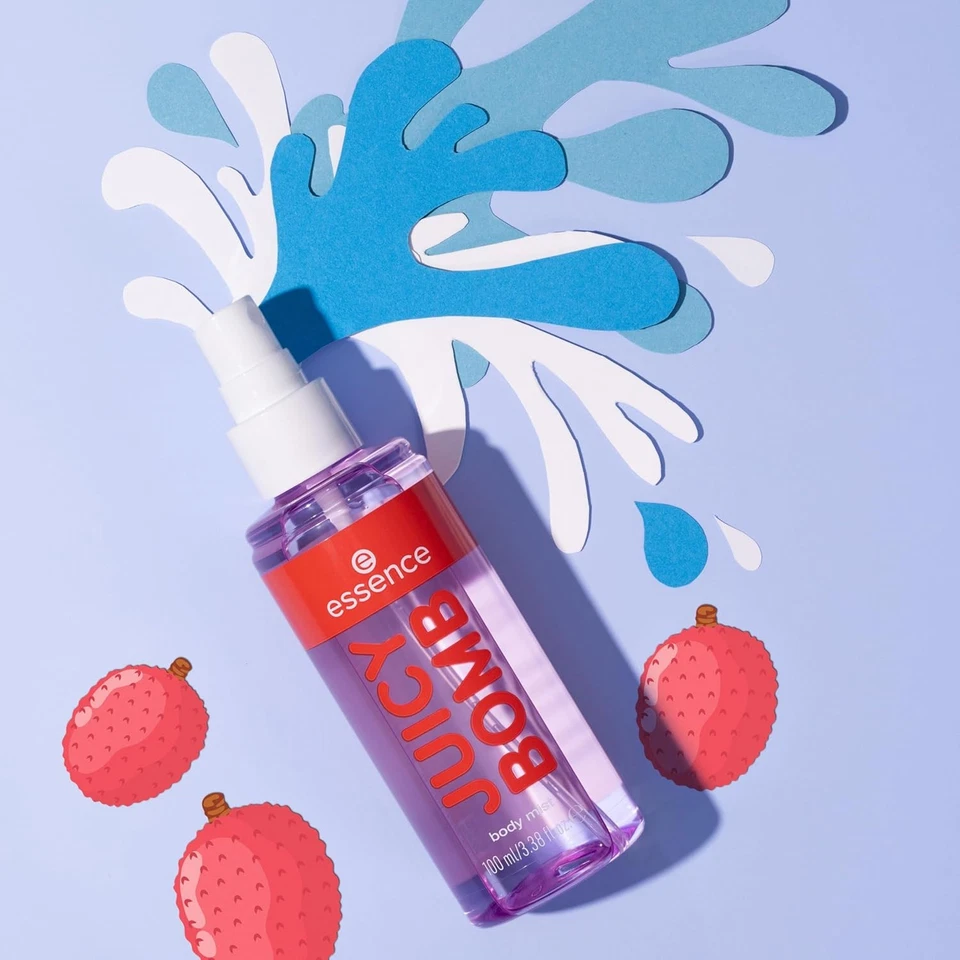 esencia | Juicy Bomb Body Mist | Lichi afrutado con fruta de dragón y floral... Foto 4 de 4