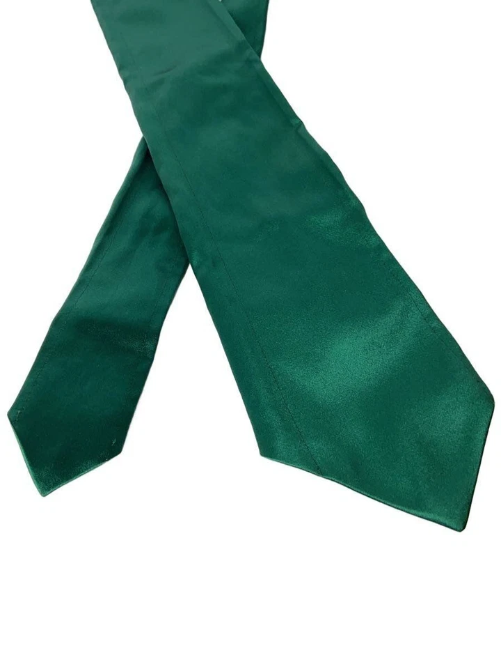 Maison Margiela Tie 14ss Cotton Silk Blend GRN Plain Men's S30TE0093 Used - Image 2 of 4