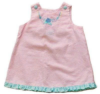 Vintage Good Lad of Philadelphia Seersucker Dress Size 12 Months