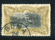 BELGIAN CONGO; 1900 early classic Pictorial issue fine used 50c. value