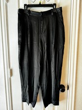 Madewell Womens Black High Rise Tapered Trouser Pants Size 12 NWT