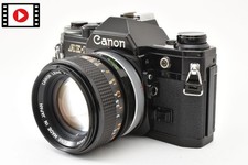  Near MINT Canon AE-1 Black 35mm Film Camera FD 50mm f1.4 s.s.c. ssc Lens JAPAN