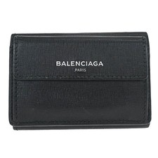 Balenciaga Black Leather Wallet 410133.1000.C.568148 NQ03215