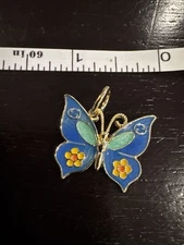 Gucci Vintage Style Butterfly Charm Zipper Pull Stamped